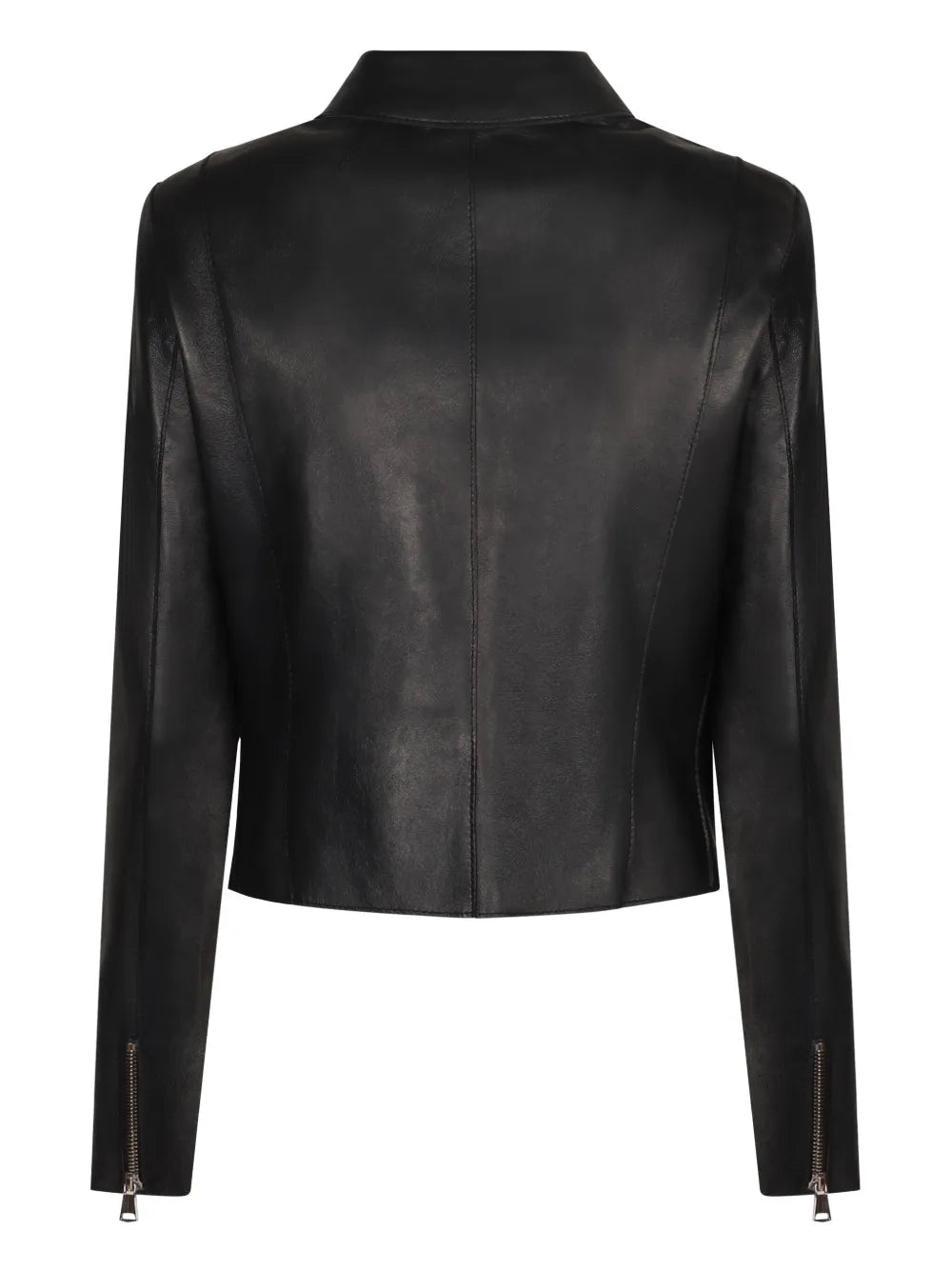 Zip-Up Leather Jacket