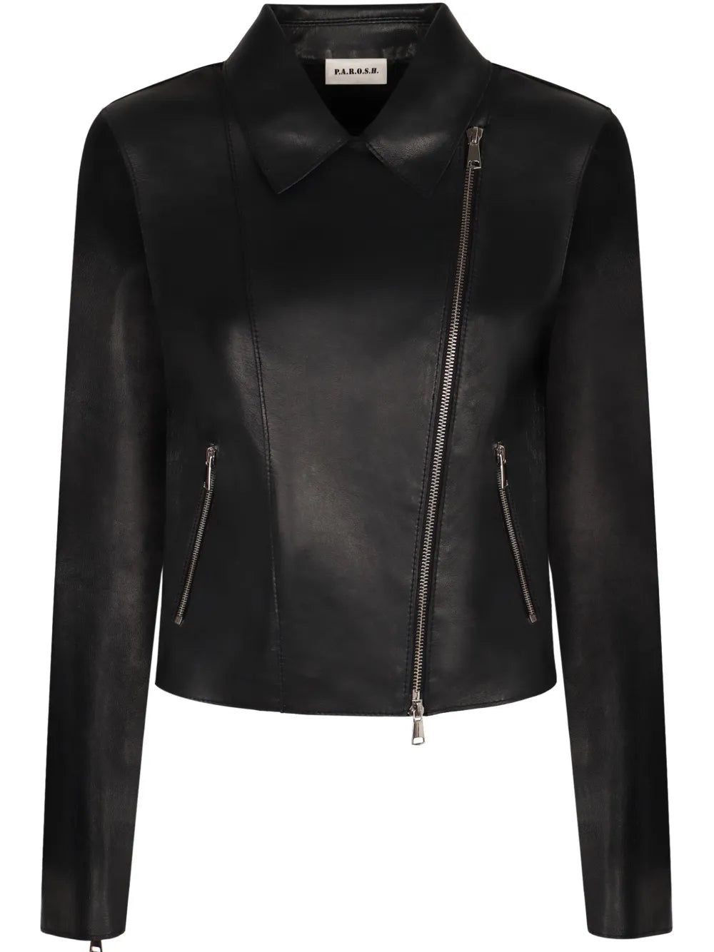 Zip-Up Leather Jacket