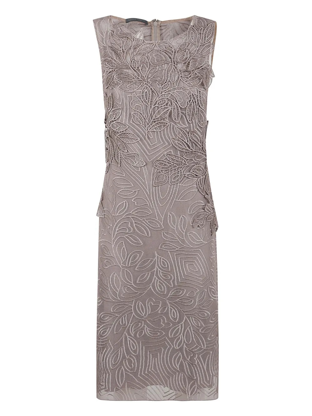 Embroidered Midi Dress