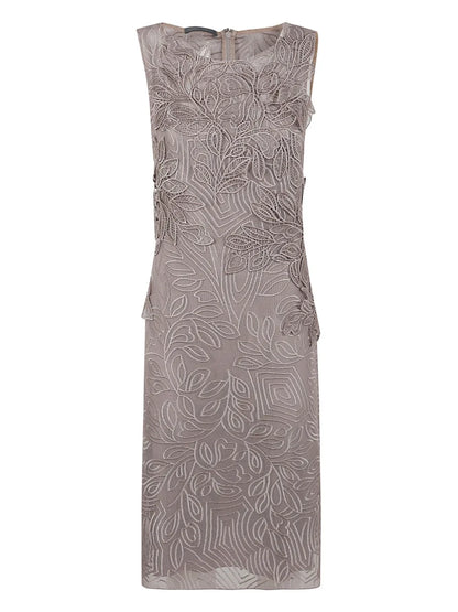 Embroidered Midi Dress