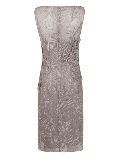 Embroidered Midi Dress