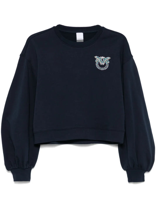 Love Birds-Embellished Sweatshirt