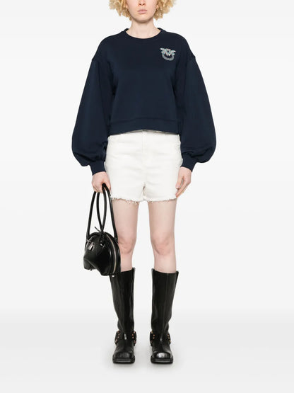 Love Birds-Embellished Sweatshirt