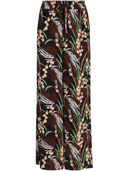 Floral-Print Trousers