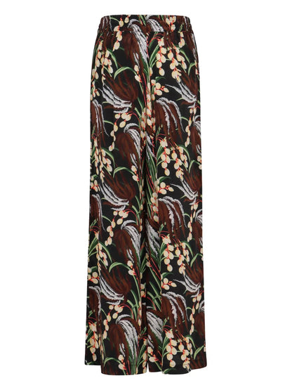 Floral-Print Trousers