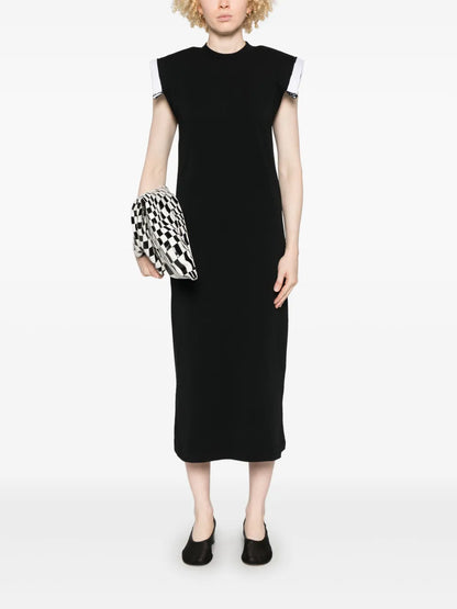 Embroidered Layered Midi Dress