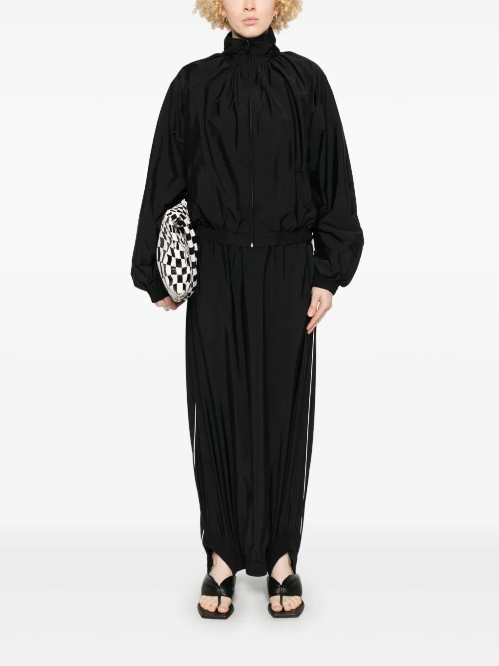 Gathered-Neck Jacket