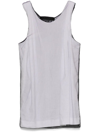 Mesh-Overlay Tank Top