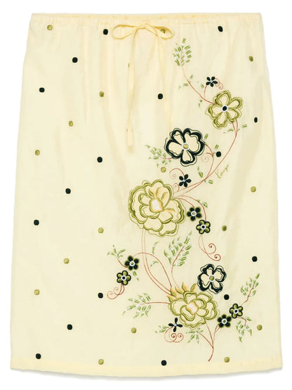 Peonies Midi Skirt