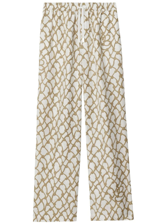 Knot-Print Trousers