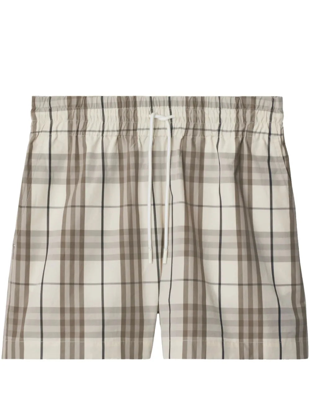 Check Cotton Shorts