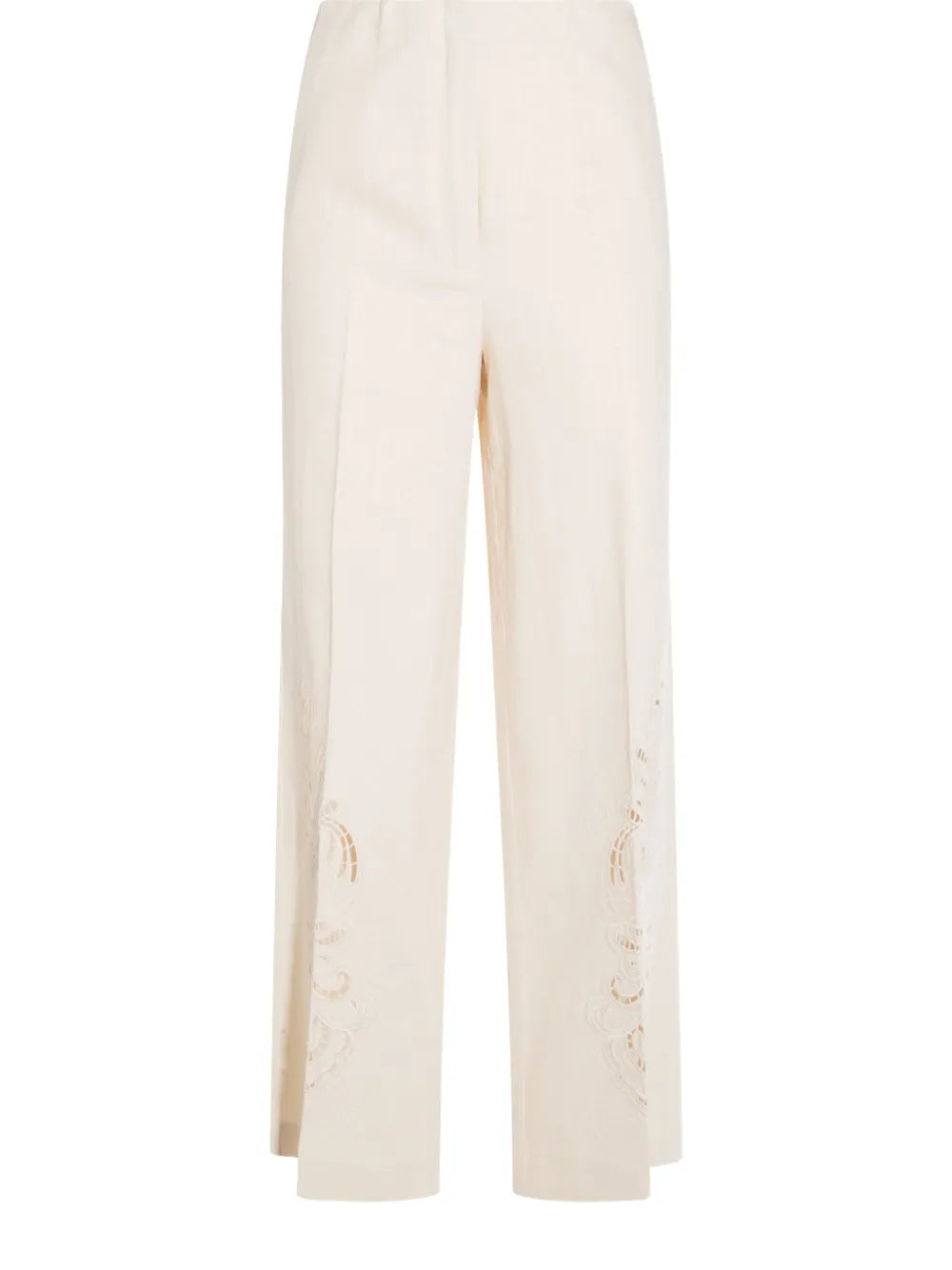 Linen-Blend Trousers