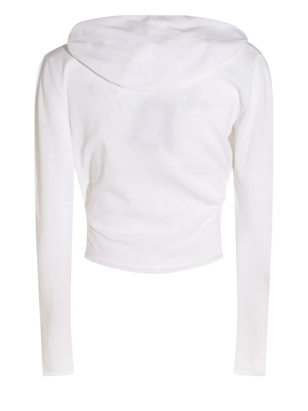 Draped-Front Hoodie