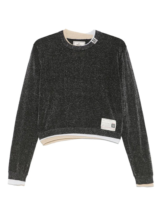 Triple-Layered Glittered Sweater