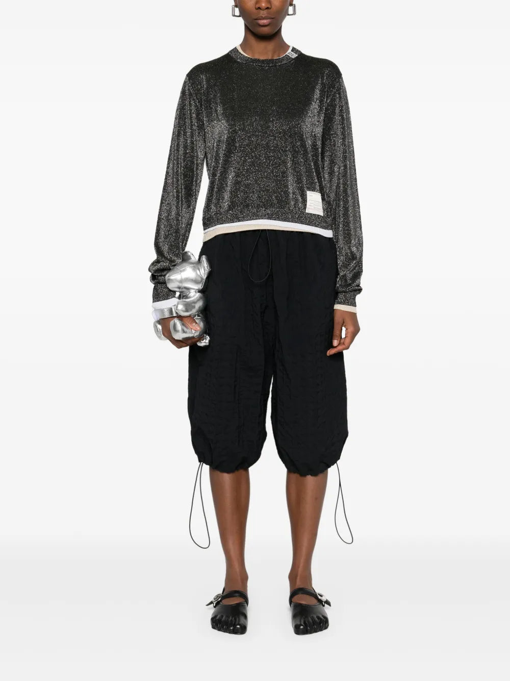 Triple-Layered Glittered Sweater