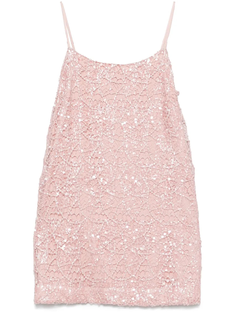 Sequin-Embellished Mini Dress