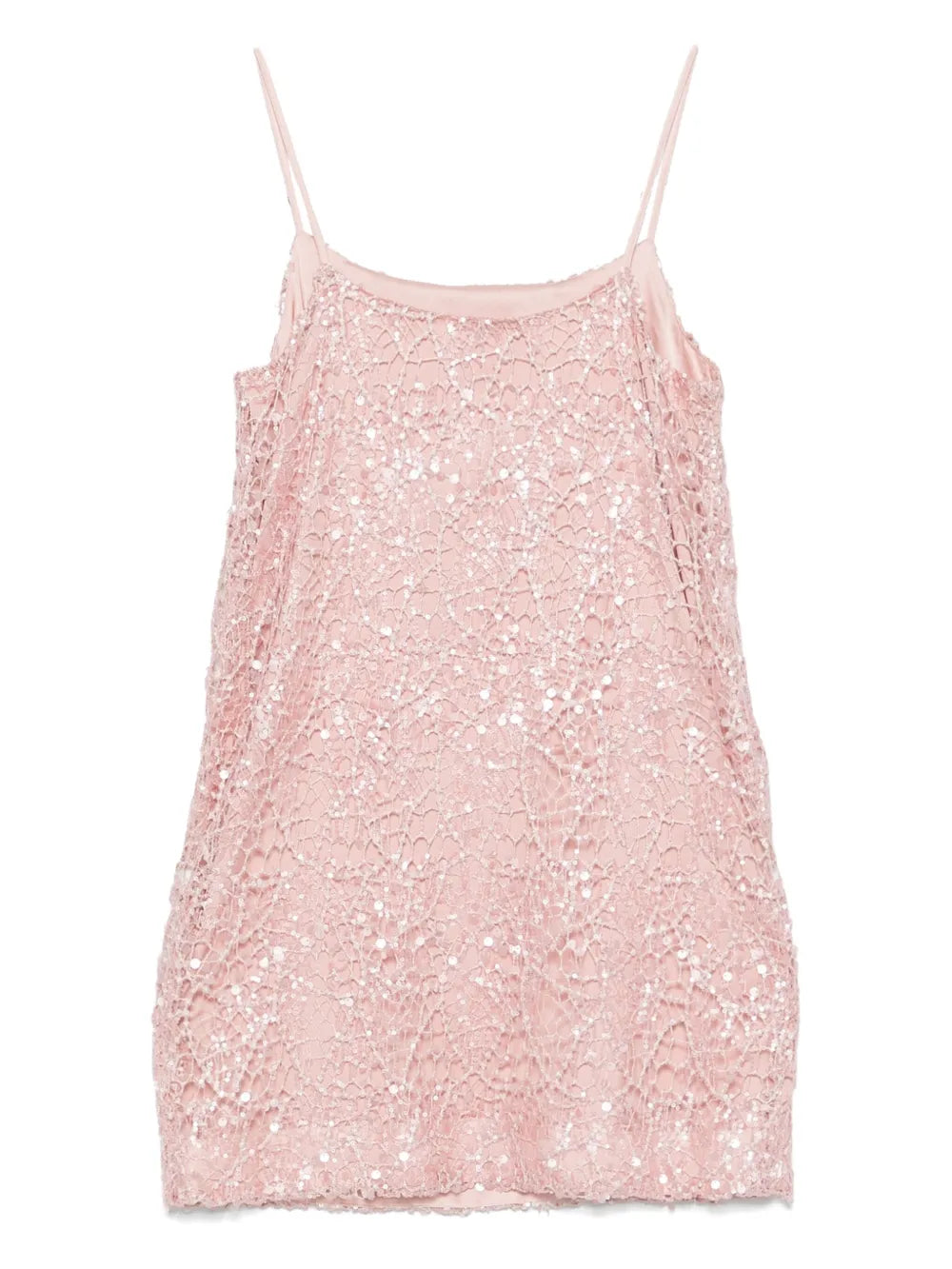 Sequin-Embellished Mini Dress