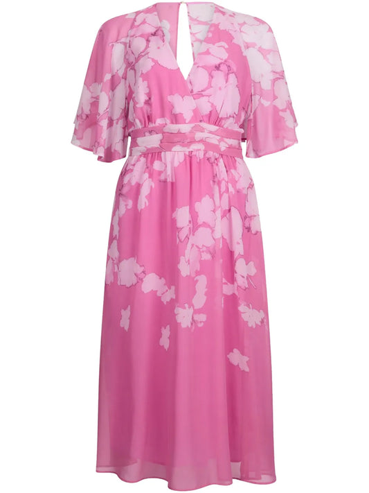 Floral-Print Midi Dress