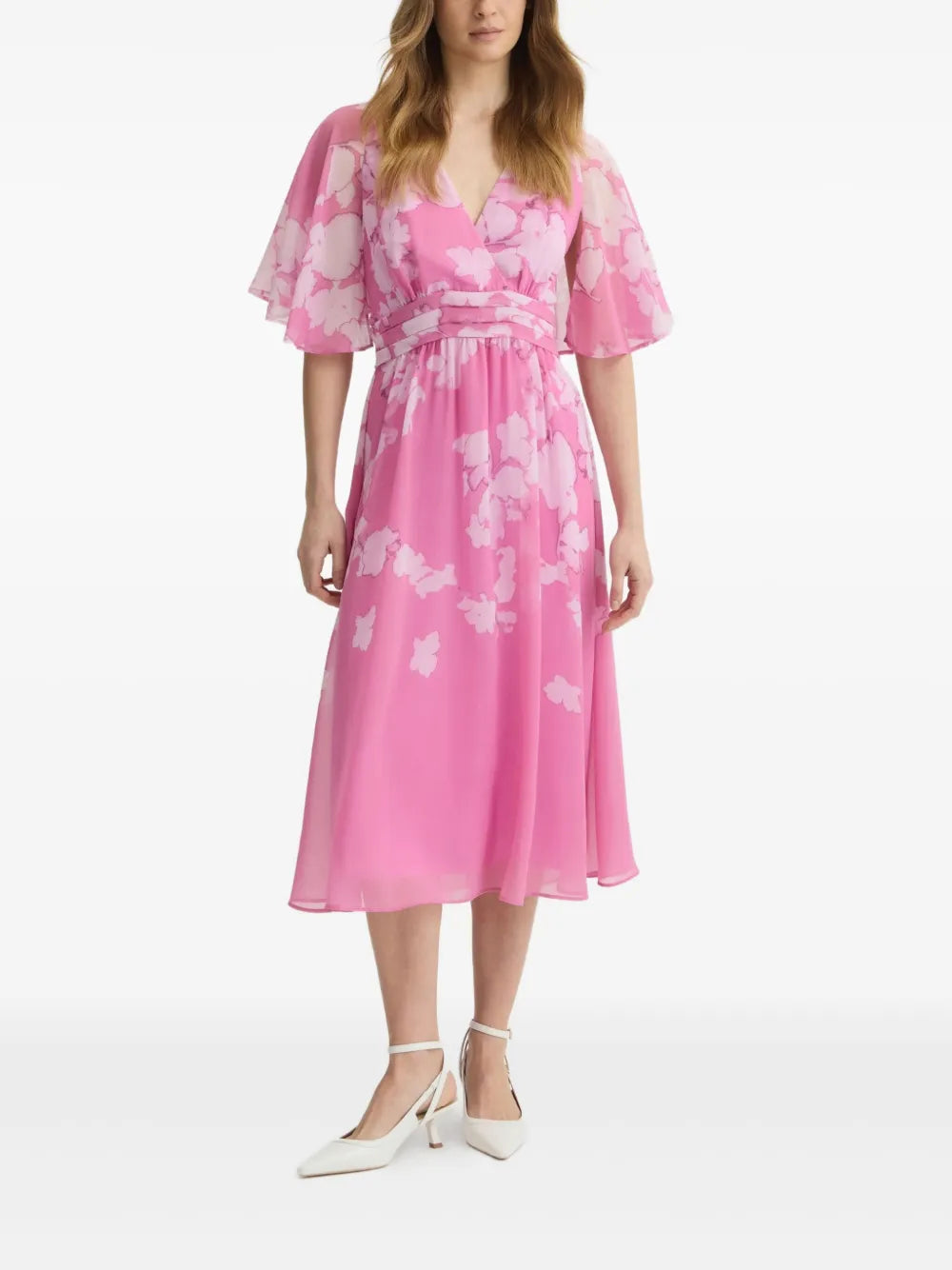 Floral-Print Midi Dress
