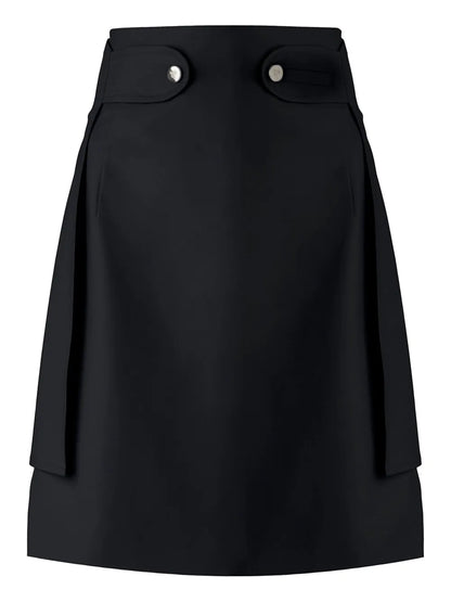 Gabardine Asymmetric Skirt