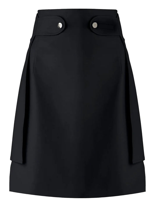 Gabardine Asymmetric Skirt
