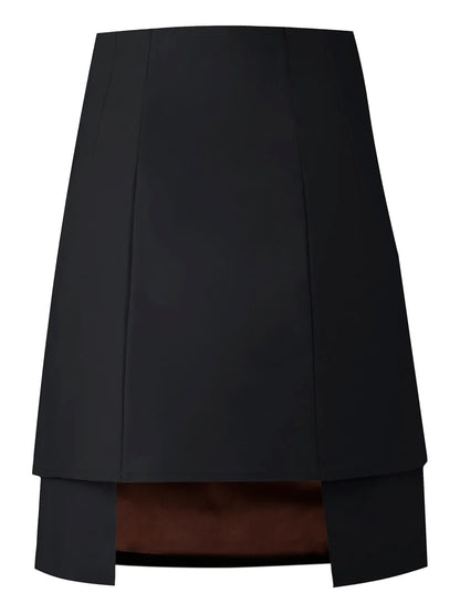 Gabardine Asymmetric Skirt