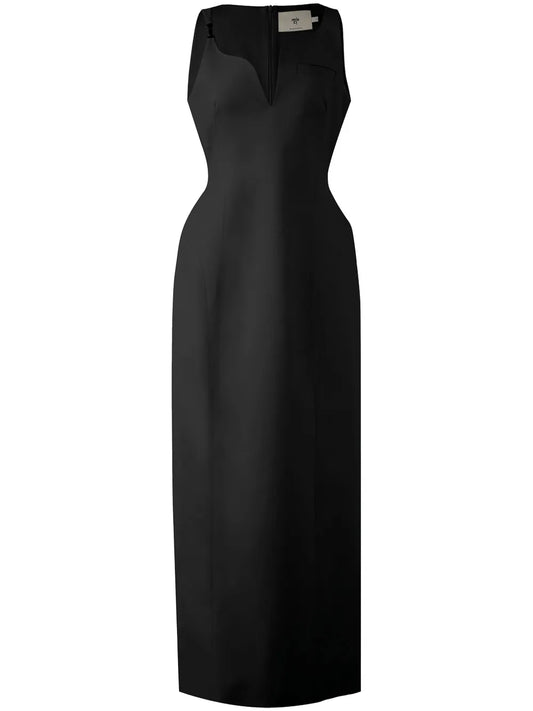 Gabardine Long Dress