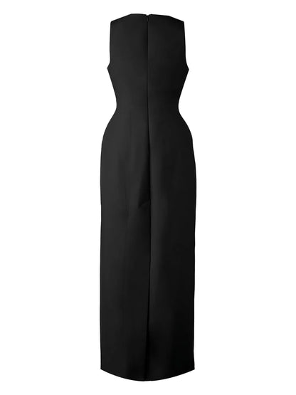 Gabardine Long Dress