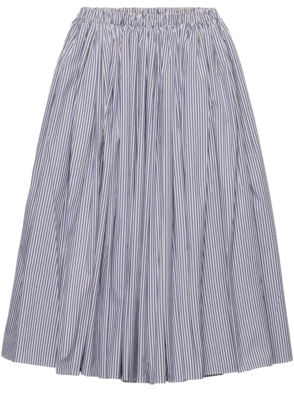 Striped Poplin Skirt