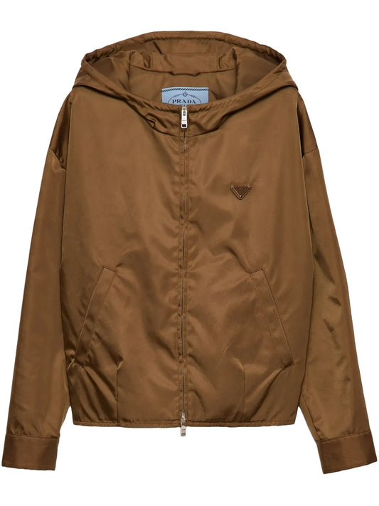 Logo Patch Hooded Jacket