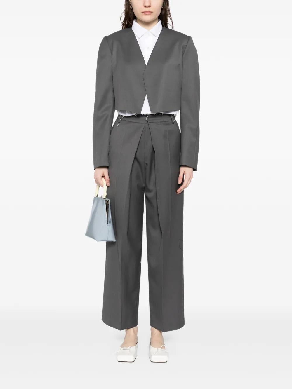 Collarless Jacket