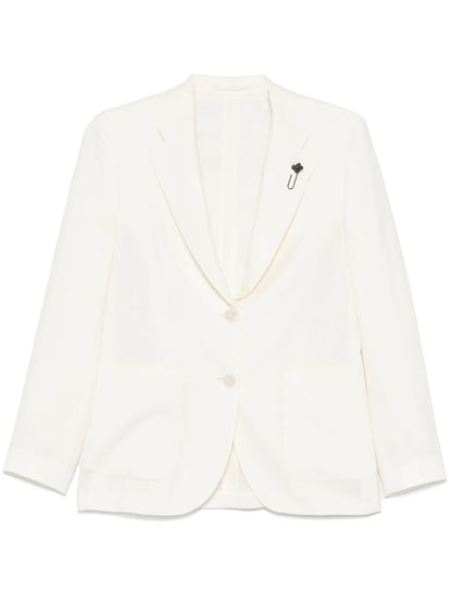 Brooch-Detail Blazer