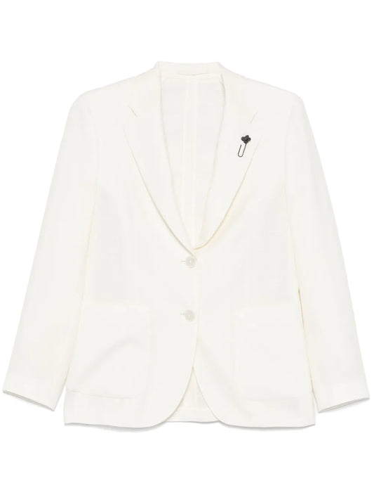 Brooch-Detail Blazer