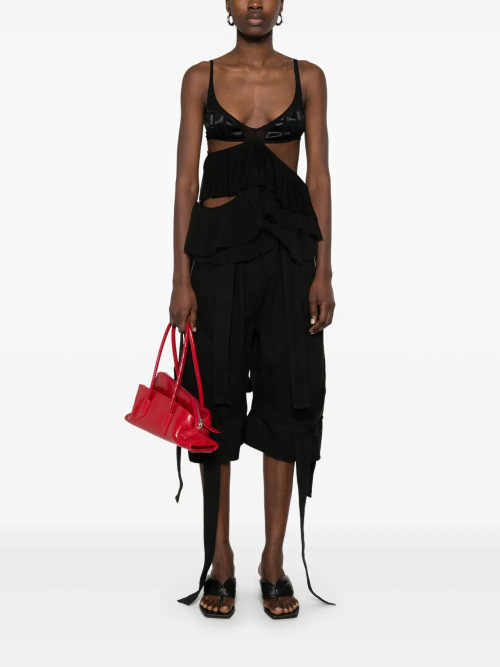 Strap-Detail Shorts