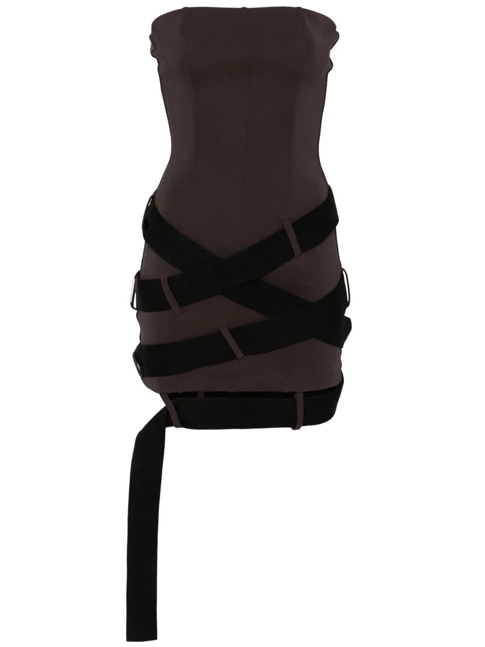 Strap-Detail Mini Dress