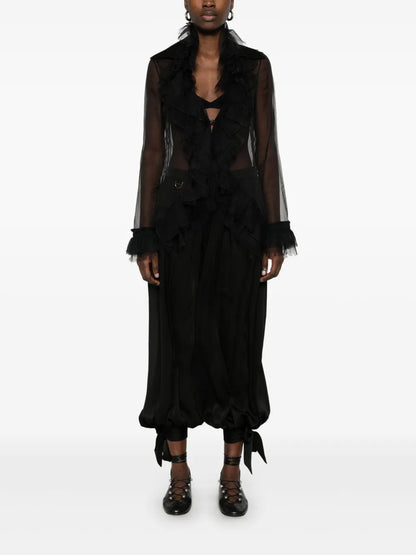 Georgette-Crepe Culottes