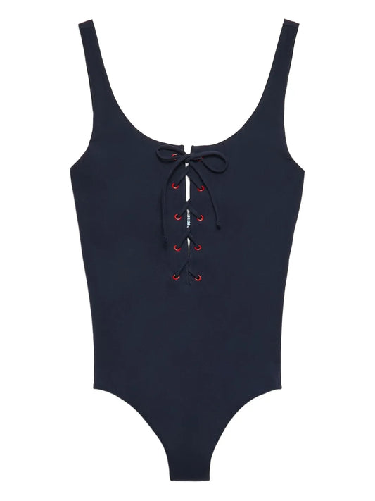 Lace-Up Swimsuit