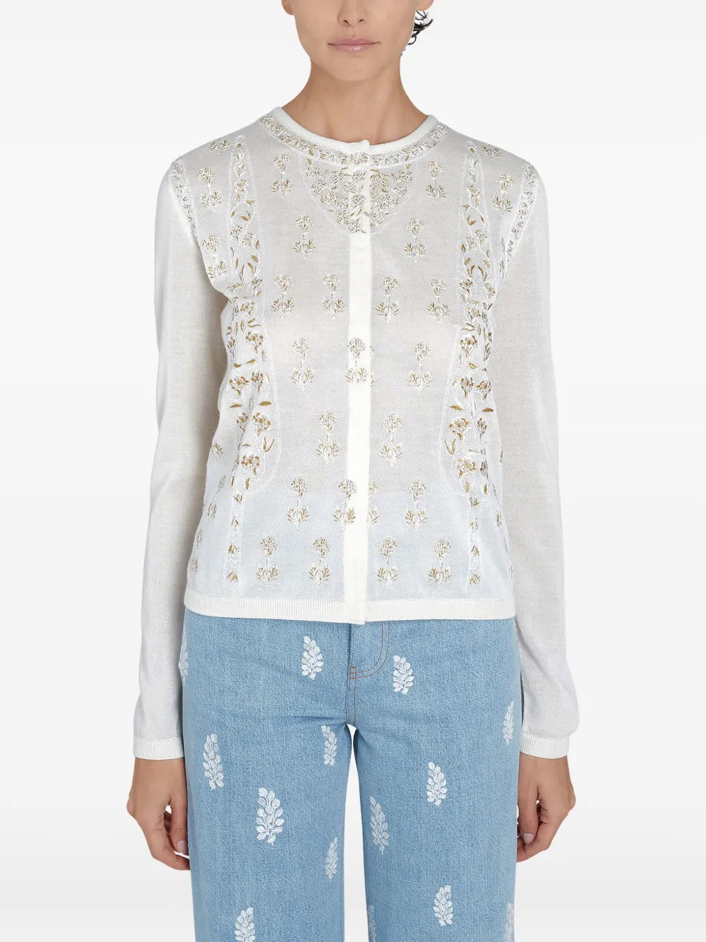 Embroidered Cashmere Jumper