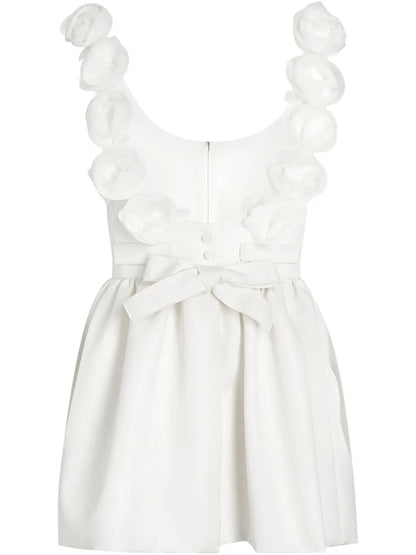 Floral-Appliqué Dress