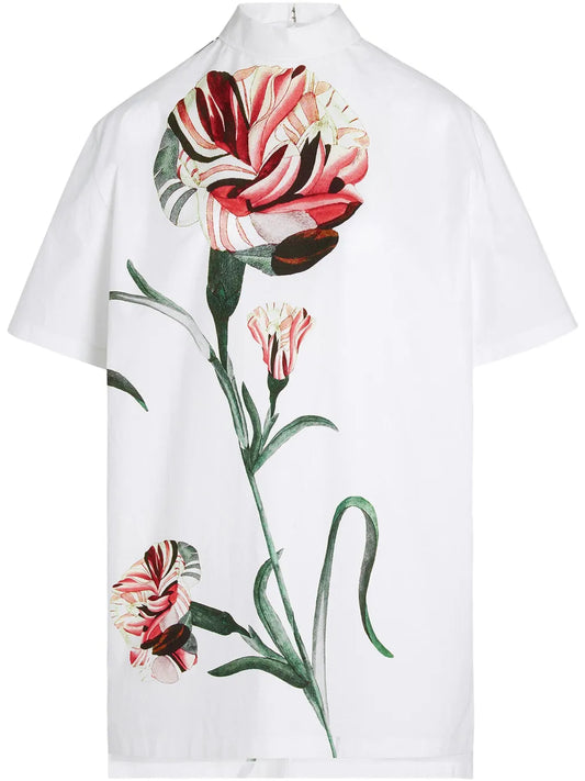 Floral-Print Blouse