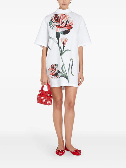 Floral-Print Blouse