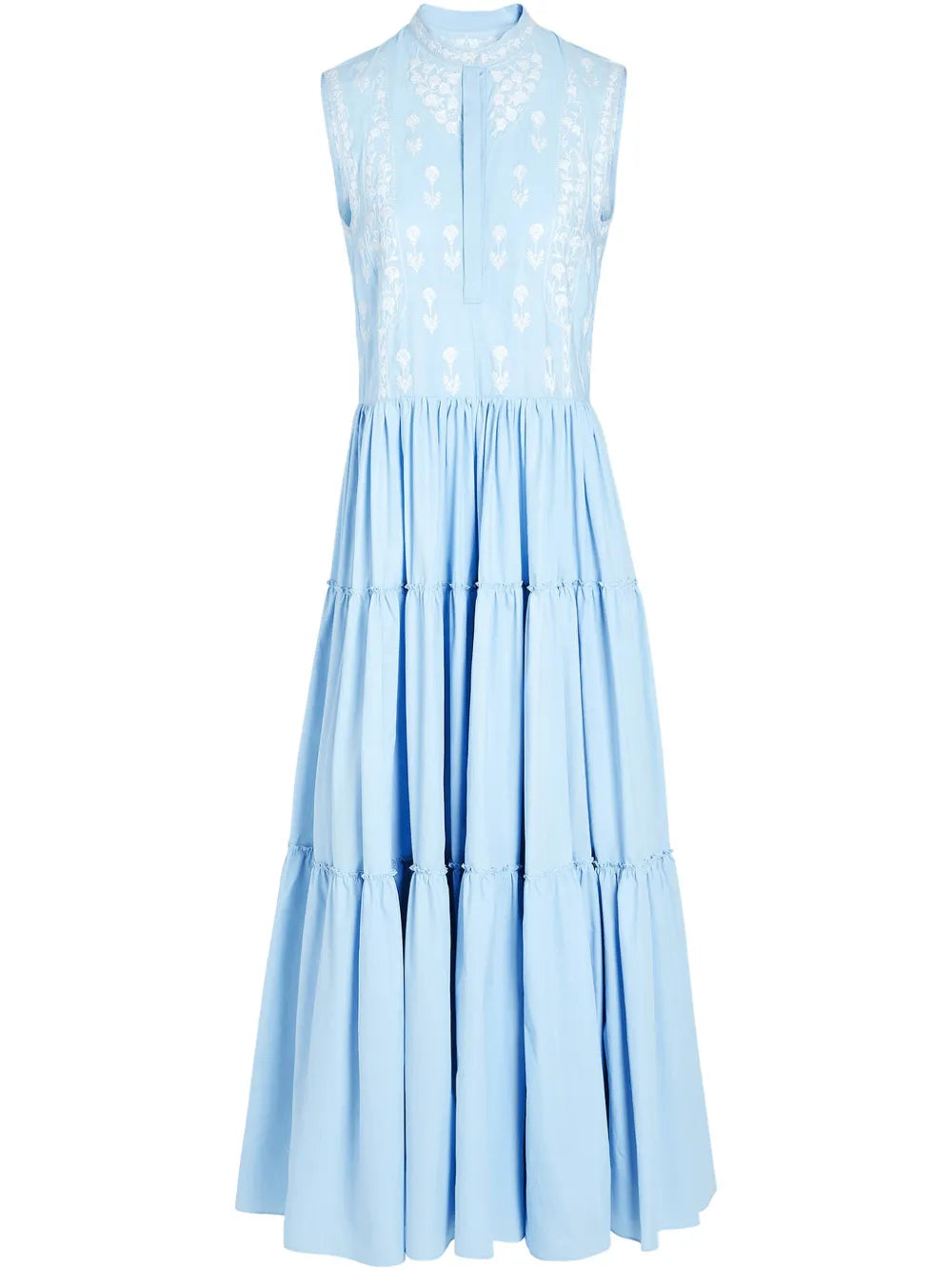 Floral-Embroidered Dress