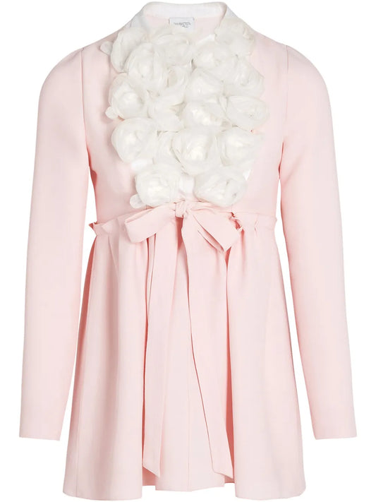 Floral-Appliqué Dress