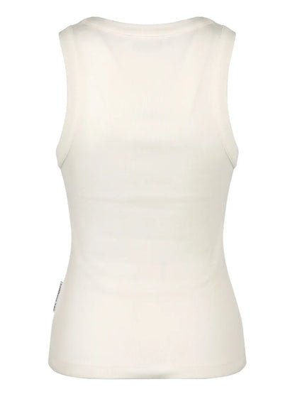 Embroidered-Motif Tank Top