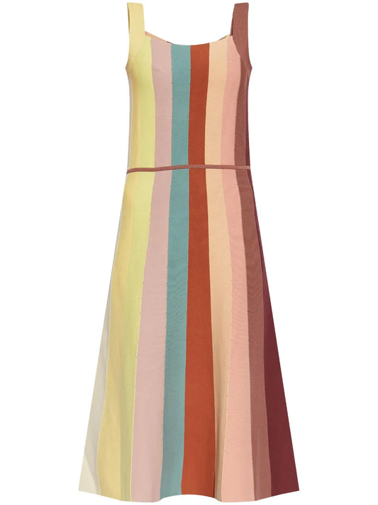 Striped Midi Dress