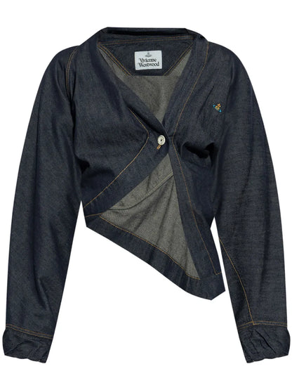 Asymmetric Denim Shirt