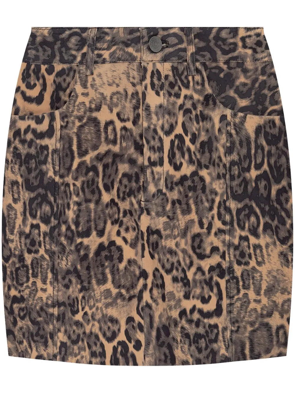 Leopard-Print Mini Skirt