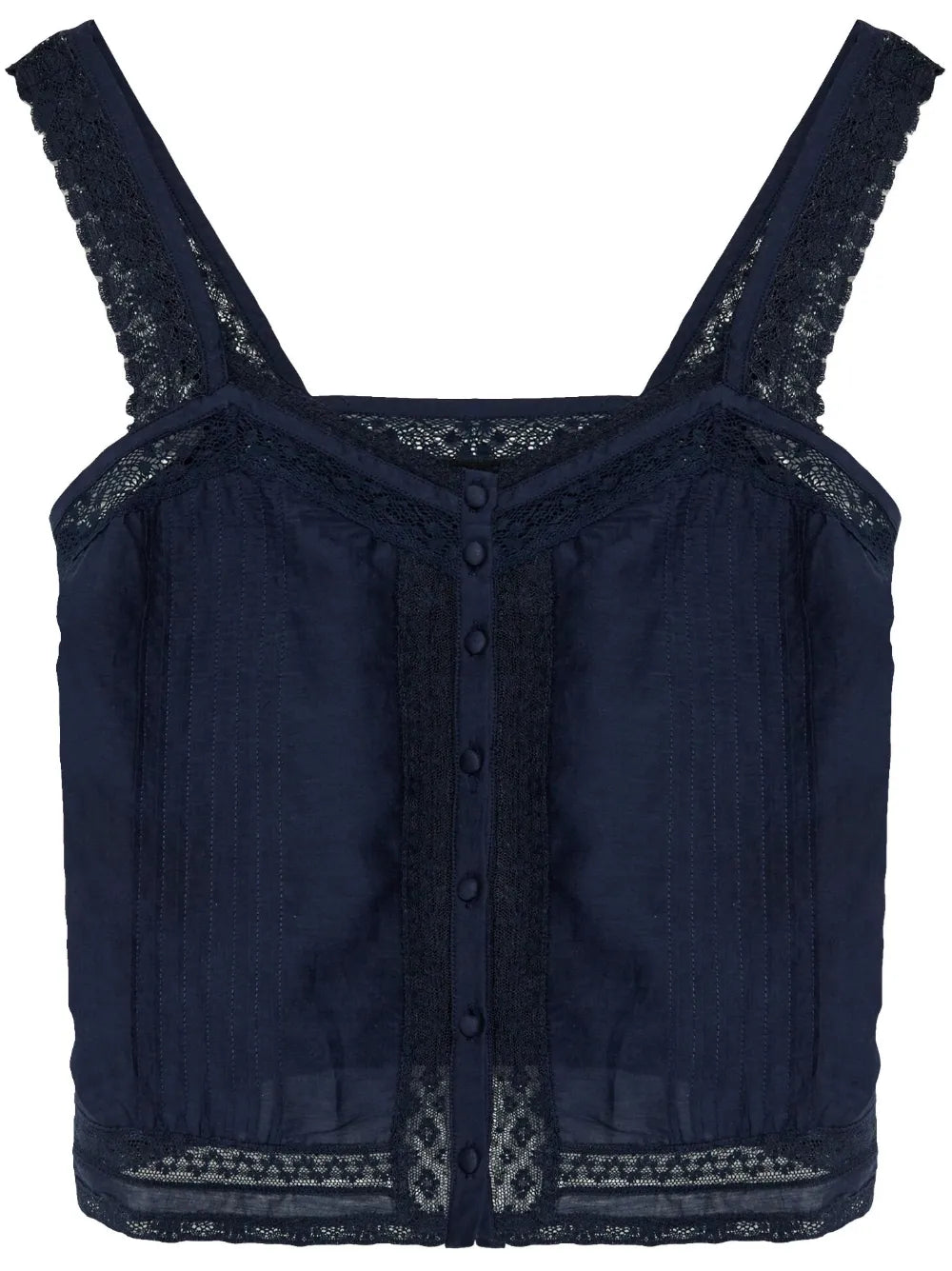 Lace-Trimmed Tank Top