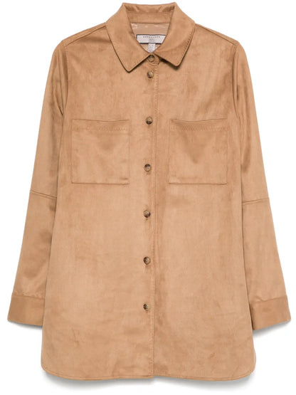 Faux-Leather Shirt