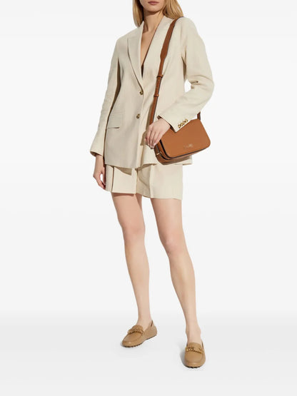 Pleated High-Rise Shorts